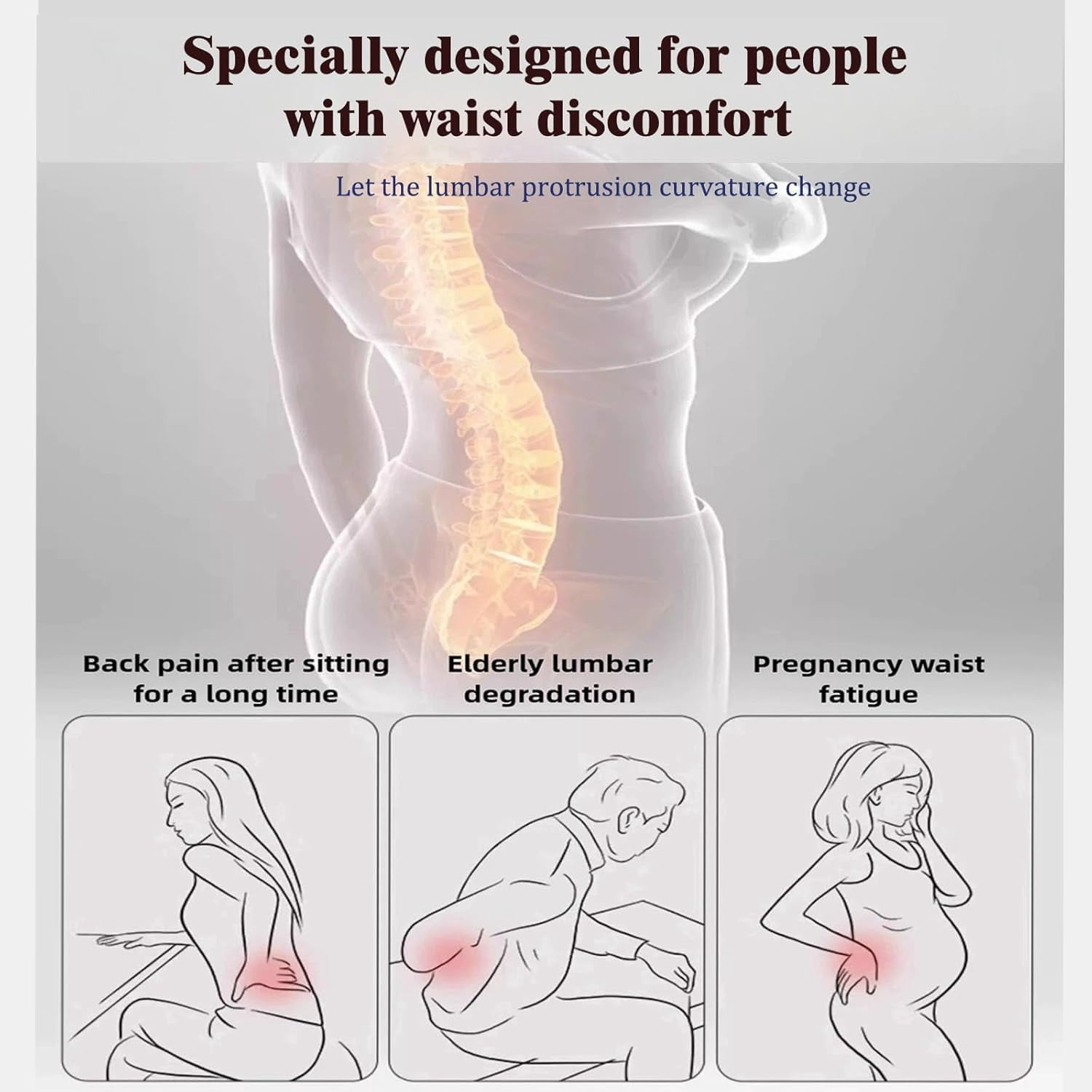 KANOHENO Triple Fusion Back Massager with Traction, Vibration & Heat, Relieves Tension and Muscle Pain – Deep Tissue Relaxation for Back, Neck, Shoulders & Legs
