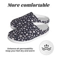 thumbnail image 6 of Disketp Daisies Flowers Women's Men's Slippers Plush Slip-On House Slipper for Winter Indoor Soft Cushion Non-slip Fluffy Slides Slippers-11, 6 of 7
