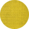 thumbnail image 1 of Ahgly Company Machine Washable Indoor Round Oriental Yellow Industrial Area Rugs, 5' Round, 1 of 1