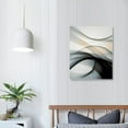 thumbnail image 3 of ONETECH  Black and White Grey Wall Art for Bedroom, Abstract Lines Art Canvas Print Artwork Set Modern Home Decoration for Bathroom Living Room, 3 of 4