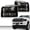 Clear Lens Black Housing Clear Reflector, variant on PIT66 Headlights Smoky Lens Chrome Housing Amber Reflector, Fit for 2005-2007 Ford F250 F350 F450 F550 Super Duty/ 2005 Ford Excursion,(Not Fit Sealed Beam Headlight model)