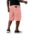 thumbnail image 6 of Mens Baggy Shorts Drawstring High Waist Striped Cargo Shorts Summer Causal Sport Shorts with Multi-Pockets, 4XL, 6 of 6