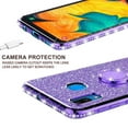 thumbnail image 5 of For Samsung Galaxy A30 / A20 Case,Ring Kickstand Glitter Cute Bling Cover for Girls Women Diamond Sparkly Compatible Case for For Samsung Galaxy A20 / A30 / A205U Phone Cases - Purple, 5 of 5