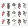 thumbnail image 1 of 15 hojas de tatuajes temporales para mujeres, pegatinas de tatuaje, juegos de tatuajes para adultos, 1 of 5