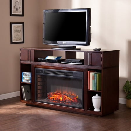 Southern Enterprises Braeden Electric Fireplace Media Console, for TV's up to 60", Espresso
