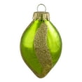 thumbnail image 4 of Northlight 2-Finish Glitter Swirls Glass Christmas Finial Ornaments - 2" - Multicolor - 9ct, 4 of 5