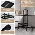 thumbnail image 4 of SAFH 2 Step Stool with Handle - Adjustable Height, Non-Slip Pedals & Glow Strips for Elderly, Seniors, Bath, Kitchen, 4 of 9