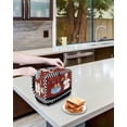 thumbnail image 3 of Chef Toaster Cover 2 Slice, Small Kitchen Appliance Covers, Cartoon Red Food Cooking Black White Buffalo Check Toaster Oven Cover with Loop, Bread Machine Cover Polyester Dust Cover Protection, 3 of 4