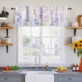 thumbnail image 4 of Lavender Spring Valances for Windows, Farmhouse Pastoral Pastel Flowers Light Filtering Kitchen Curtains, Rod Pocket Window Valance Curtains for Living Room Bedroom, 42" W x 18" L, 2 Panels, 4 of 9