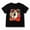 Black-38, variant on Girls Halloween Shirt with Floral Ghost Pumpkin and Spider Web Graphic, Short Sleeve
