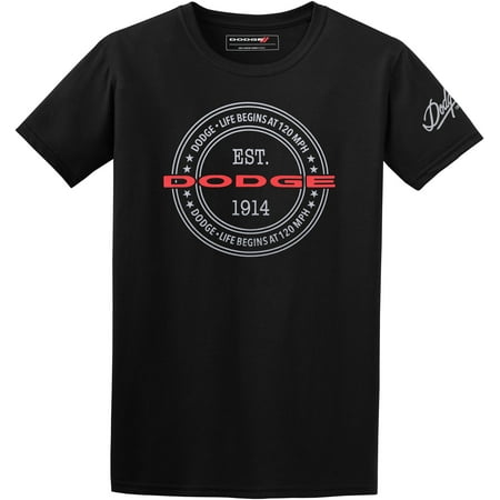 Mens Dodge Logo EST.1914 T-Shirt (Best T Shirt Logo Design)