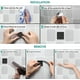 thumbnail image 5 of Self Adhesive Hooks 4 Pack, Black Heavy Duty Coat Hooks, Stainless Steel Wall Hooks For Bathroom, Kitchen, Waterproof Sticky Tower Hanging Hooks, 5 of 5