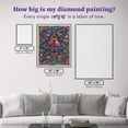 thumbnail image 4 of DIAMOND ART CLUB Peace Love Paisley Diamond Painting Kit, 4 of 4