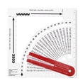 thumbnail image 2 of Knitting Stitch Counting Ruler, Professional Clear Scale Knitting Gauge Double Sided  For Teaching For Clothes Design, 2 of 8