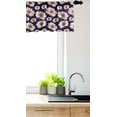 thumbnail image 3 of Ambesonne Floral Window Valance, Dog Rose Pastel Pink Flower, 54" X 12", Rose Lime Green Indigo, 3 of 3