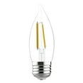thumbnail image 3 of GE LED Light Bulbs, 60 Watt, Soft White, CA11 Bulbs, Medium Base, Clear Finish, 13yr, 4pk, 3 of 9
