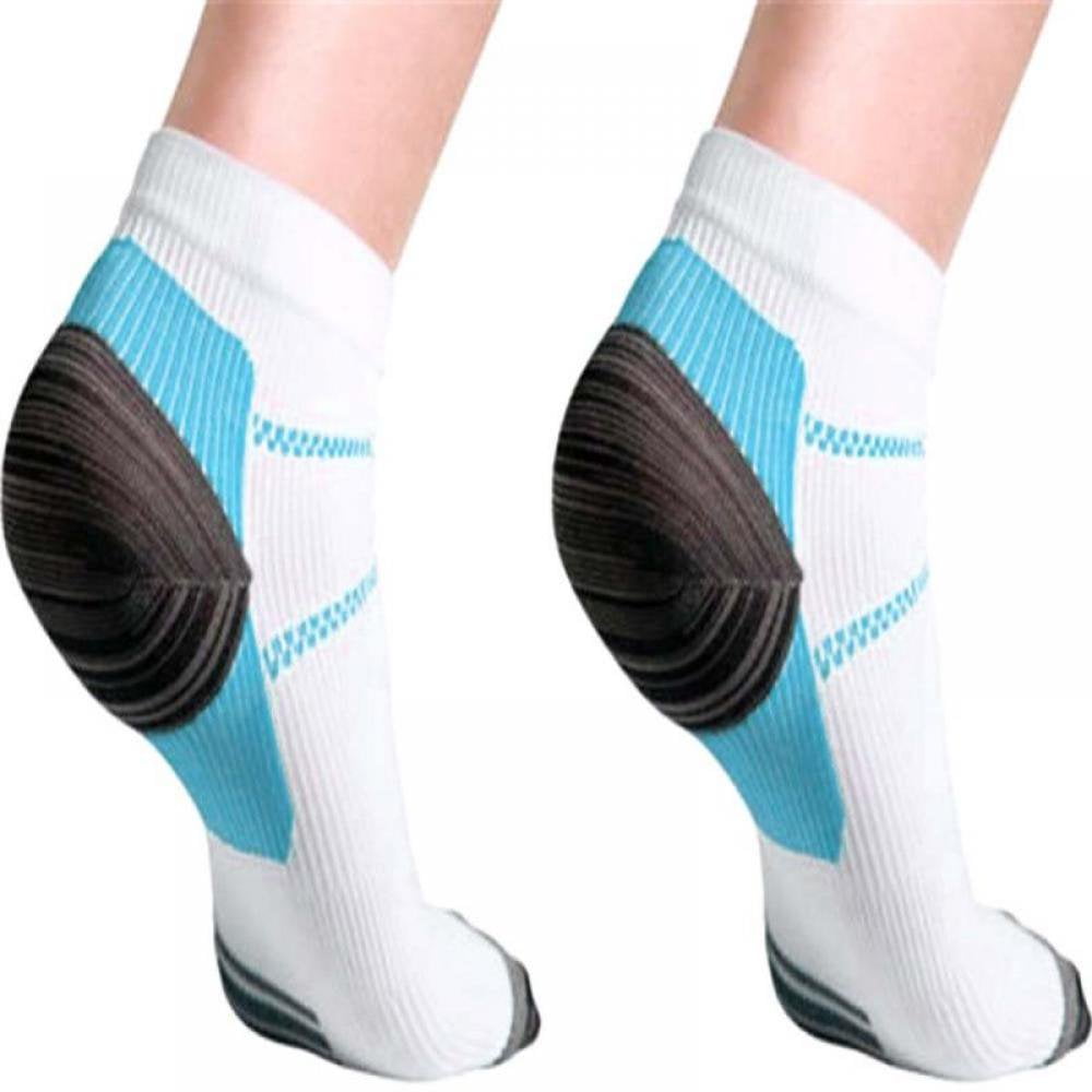 CNKOO Chaussettes de Compression à la Cheville 5 Paires pour Hommes Femmes
