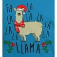 thumbnail image 4 of Old Glory Mens Christmas Fa La Llama Short Sleeve T Shirt, 4 of 6