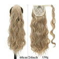 thumbnail image 4 of SEGO Clip in Ponytail Hai Extensions Ponytail Wrap on Heat Resistant Curly Wave Synthetic Hairpiece for Women 24" Light Blonde&Bleach Blonde, 4 of 9