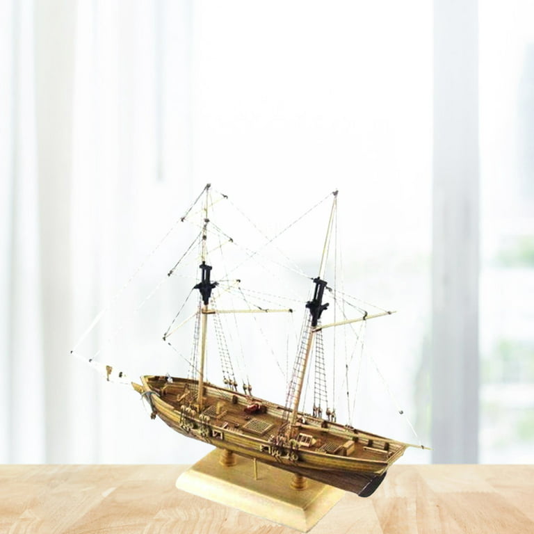 Wooden ship Model s DIY Nautical Sailing Boat Model , Wood Sailboat Model  for Decoration Tabletop Ornament Assembly Decoration Room Decor Kids