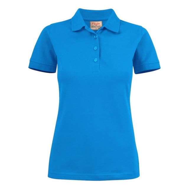 Printer Womens Stretch Polo Shirt