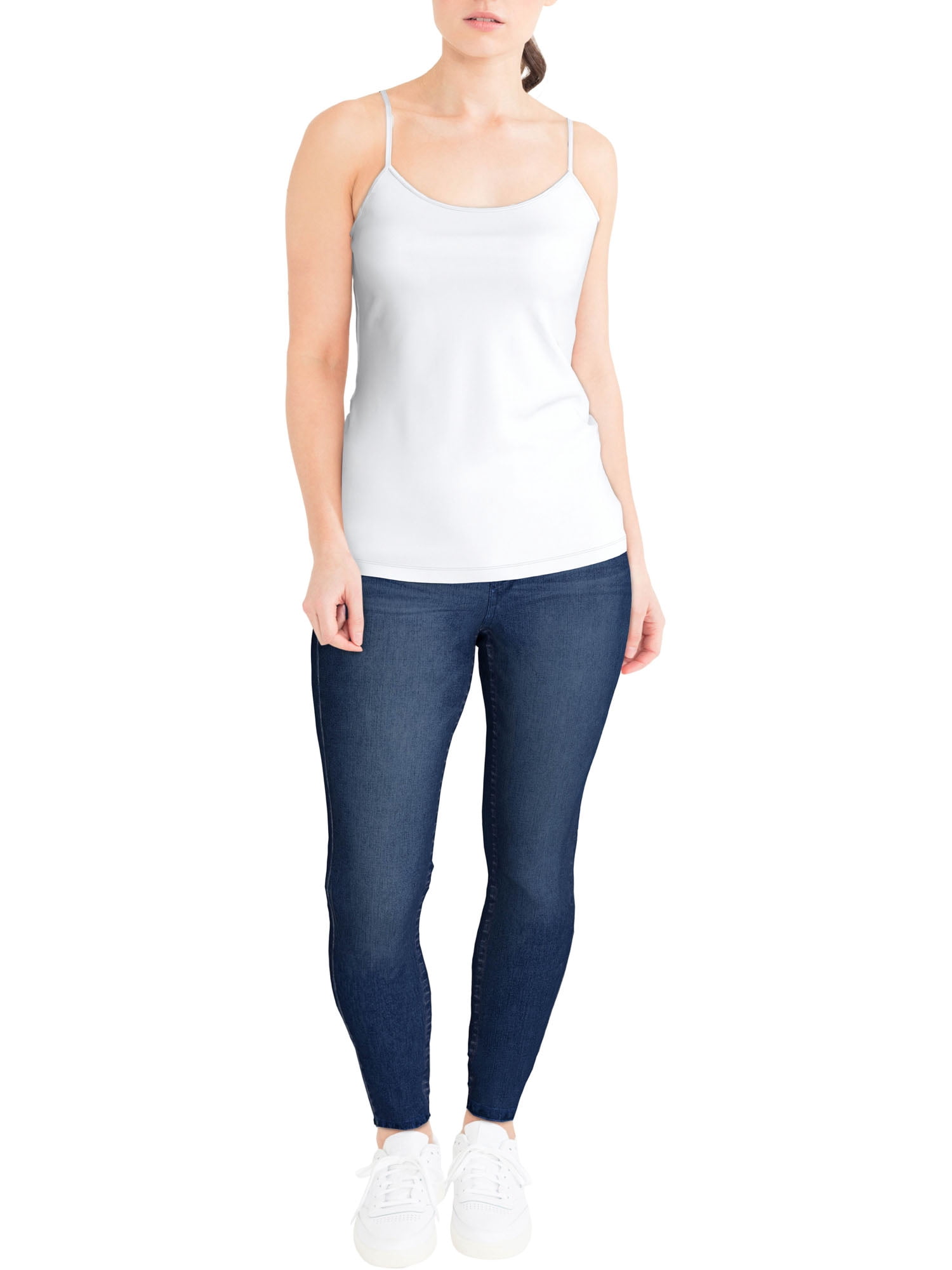 Time and Tru Women's Cami Tank Top, 3-Pack