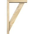 thumbnail image 3 of Ekena Millwork 4"W x 18"D x 30"H Traditional Block Rough Sawn Bracket w/ Offset Brace, Douglas Fir, 3 of 25