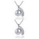 thumbnail image 2 of Guardurnaity Colgante Collar Gargantilla Cuello Cadena Joyería Presente Cadena de metal plateado Type2 NO2, 2 of 6