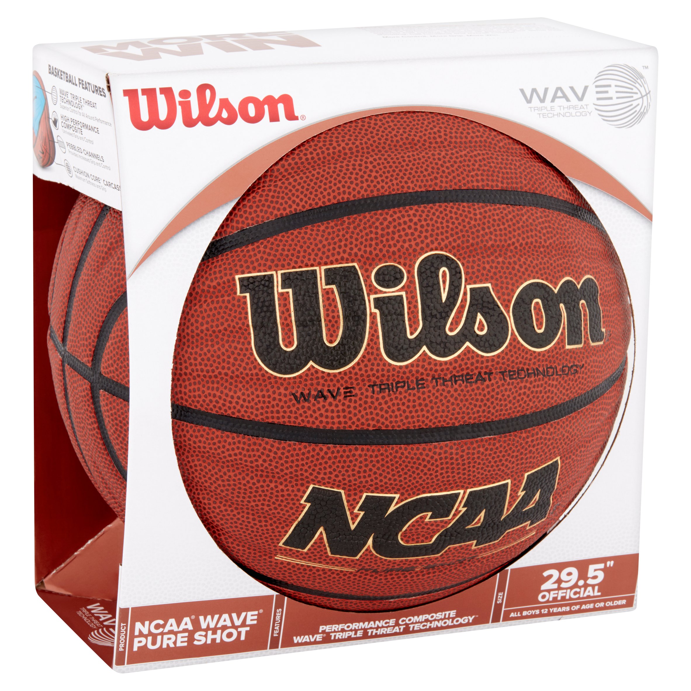 Wilson NCAA Wave Basketball, Official Size (29.5") - image 2 of 2