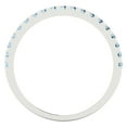 thumbnail image 5 of 0.57 ct Brilliant Round Cut Simulated Blue Diamond 18K White Gold Stackable Band SZ 6.5, 5 of 6