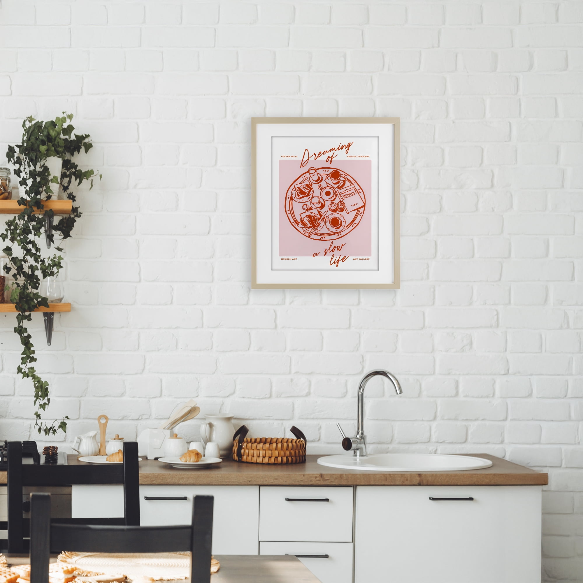 Stupell Industries Dreaming Of A Slow Life Birch Framed Print Under Glass, design by The Prints Vibe