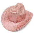 thumbnail image 3 of Women’s Hat Pink Cowgirl Hats Women Sequin Hat Glitter Hat Western Hats Cowboy Hats for Party, 3 of 3