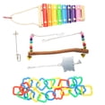 thumbnail image 1 of Chicken Swing Toys, Alleviate Boredom 5Pcs Colorful Chicken Toys Set with Sound for Pet Chicken, 1 of 7
