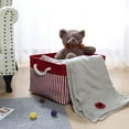 thumbnail image 2 of Unique Bargains Fabric Storage Bin Box with Handles Laundry Baskets Organizer for Closet, 2 of 8