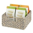 thumbnail image 6 of mDesign Woven Hyacinth Kitchen Basket Organizer with Handles, 8 Pack, Gray Wash, 6 of 7