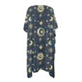 thumbnail image 2 of HELLHERO High Quality Fabrics Bathing Suit Cover Up for Summer Flowy Free Size Long Kimono Swimsuit Cover Up Cosmic Sun Moon Stars, 2 of 6