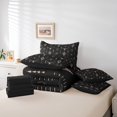 thumbnail image 5 of Erosebridal 7 Pieces Aztec Tribal Bed In A Bag King Size,Western Bedding King Size,Bull Skull Bed Set,Black Reversible,Breathable Exotic Room Decor, 5 of 6