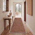thumbnail image 5 of KUETH 2x3 Minimal Style Entryway Rug, Machine Washable Soft Low Pile Non Slip Backing Rug, Mocha Brown Accent Rug, 5 of 5