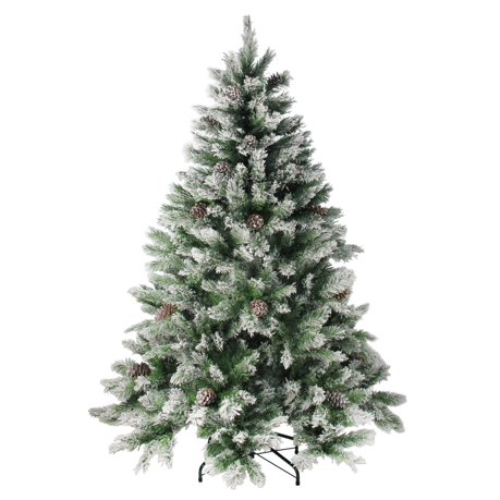 6 flocked angel pine with pine cones artificial christmas 6 flocked angel pine with pine cones artificial christmas