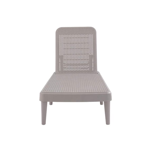 Lagoon Tahiti Rattan Chaise Lounge With Grey Finish 7030G6-SSLGS