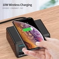 thumbnail image 4 of X9 8-Port Wireless USB Charger with Fast Charging PD+QC3.0+USB Port Charging Station with LED Display for Mobile Phones/Laptops/Tablets (US Plug), 4 of 8