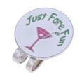 thumbnail image 1 of koolsoo Alloy Golf Ball Markers Hat Clip Assorted Patterns - Soft Enamel Technique C526 White, 1 of 8