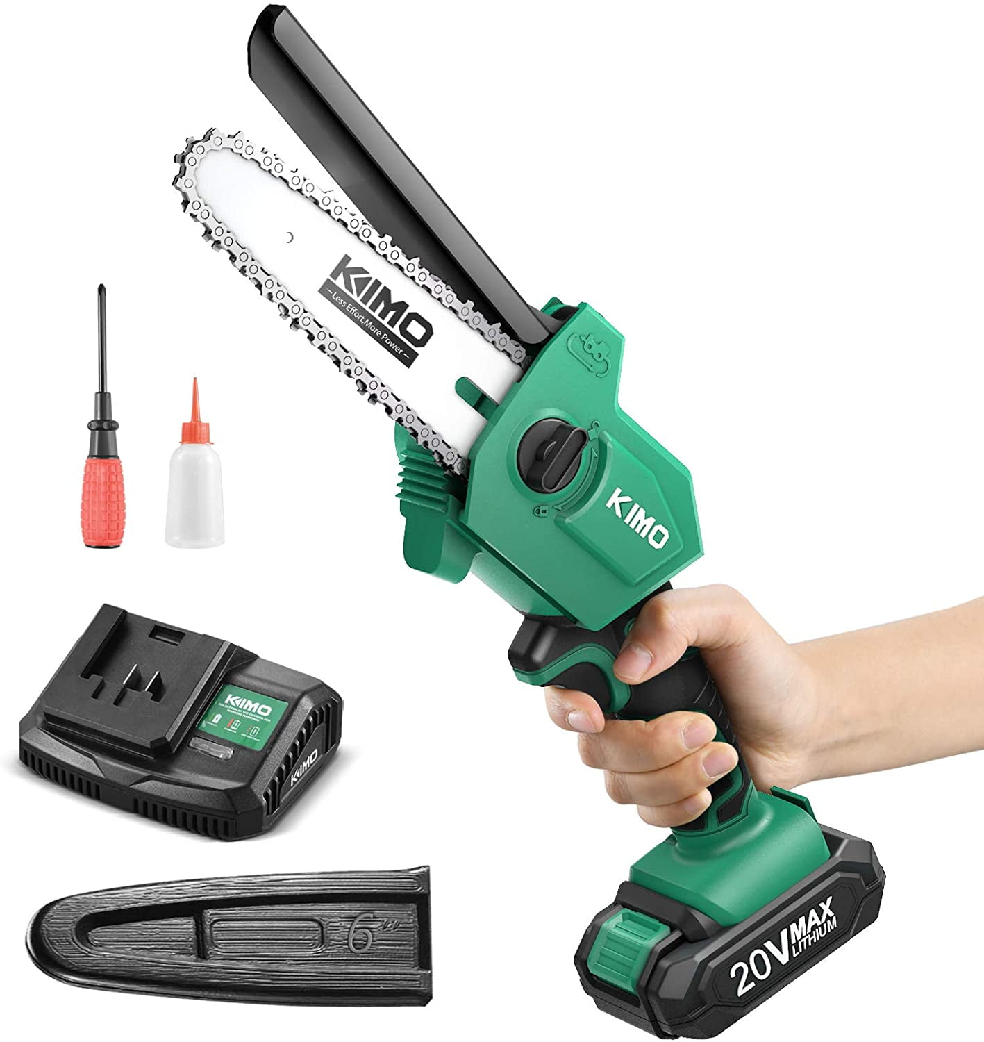 KIMO Mini Electric Cordless Chainsaw, 6inch chainsaw chain