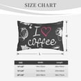 thumbnail image 6 of Balery I Love Coffee Pillow Covers,Bed Pilowcases,Reversible Plush Throw Pillow Covers End Pillow Encasement,Pillow Case - 16"X24", 6 of 9
