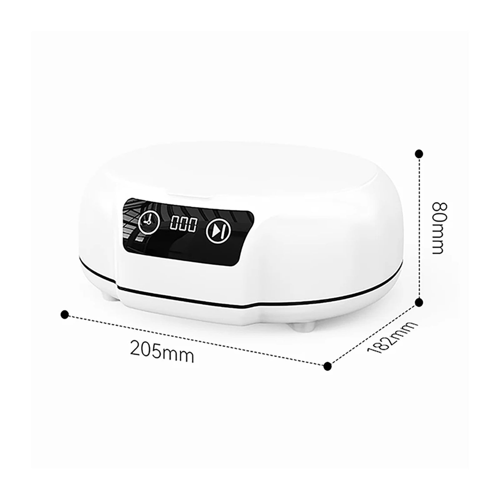 700ML Ultrasonic Cleaner ltrasound Glasses Jewelry Cleaner Kit 48KH High Frequency Ultrasonic Washing Bath For Glasses False