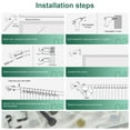 thumbnail image 4 of OLV 1" Heavy Duty Adjustable Black Curtain Rods for Windows, Modern Decorative Drapery Rod 30-60" with Classic Finial, 4 of 7
