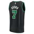 thumbnail image 3 of Men's Fanatics Jaylen Brown Black Boston Celtics Fast Break Replica Player Jersey - Statement Edition, 3 of 3