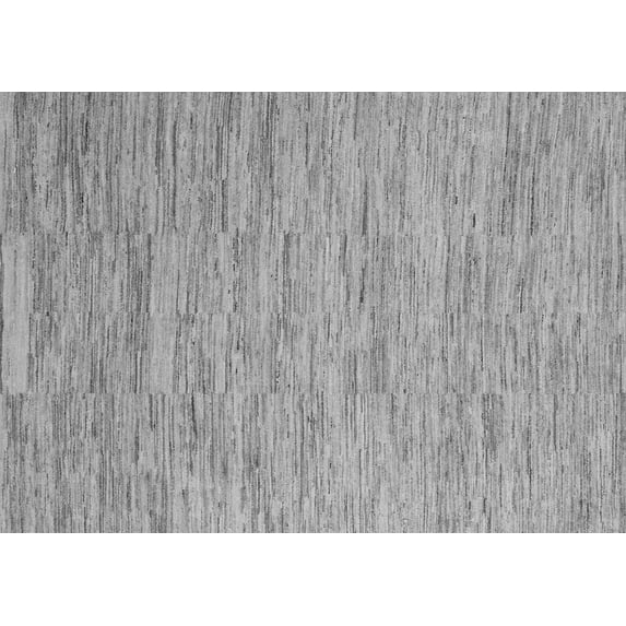 Ahgly Company Indoor Rectangle Solid Gray Modern Area Rugs, 2' x 3'