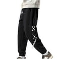thumbnail image 1 of Mefallenssiah Full Length Pants Clearance Men'S Solid Color Leisure Time Motion Easy Shut Up Sweatpants Add Fertilizer Enlarge Trousers, 1 of 4
