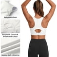 thumbnail image 4 of Rosvigor Sports Bra for Women Adjustable Racerback Full Support Padded Women Bra for Running Gym Everyday Large Bust, 4 of 7